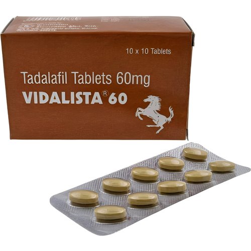 Vidalista 60 Generic Cialis Tablets (Tadalafil 60 mg.)