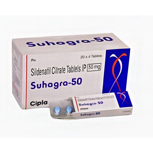 Suhagra 50 Tablet (Sildenafil 50mg)