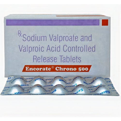 Encorate Chrono 500 Tablet CR (Sodium Valproate 333mg + Valproic Acid 145mg)