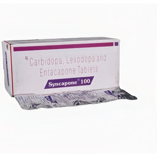 Syncapone 100 Tablet (Levodopa 100mg+ Carbidopa 25mg+ Entacapone 200mg))