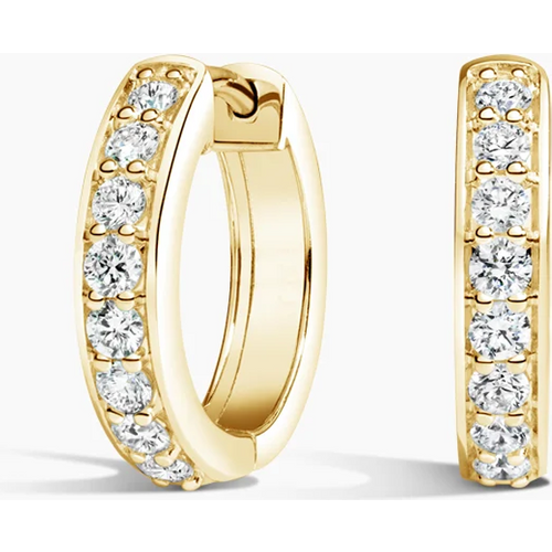 10K Gold 0.25 CT.T.W. Diamond Hoop Earrings