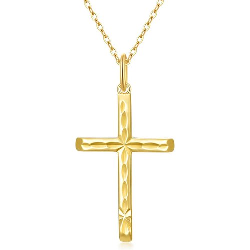 10K Gold Ankh Necklace for Women