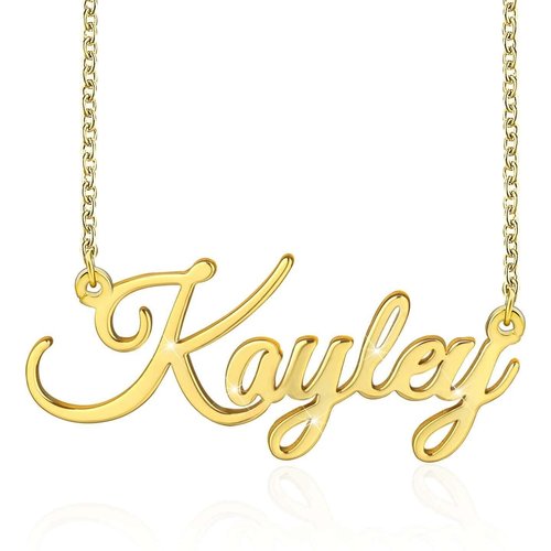 10K Gold Personalized Name Necklace for Women