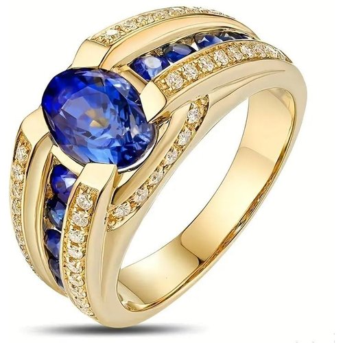10K Gold Oval Aquamarine Engagement Ring Gemstone Anniversary Rings for Men