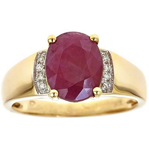 10K Gold Oval Cut Custom Engagement Ring Gemstone Ring