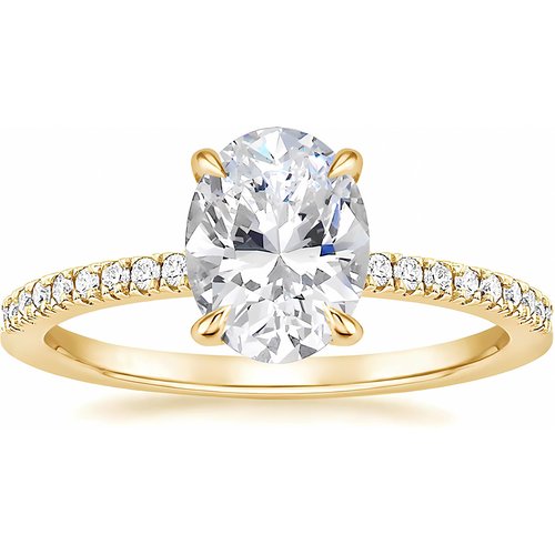 10K Gold Oval Shaped Moissanite Ring