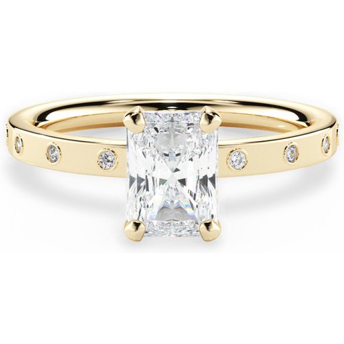 10K Gold Princess Moissanite Wedding Ring