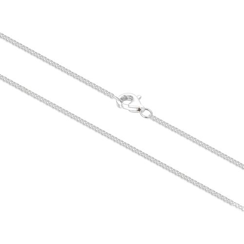 10K White Gold Cable Chain Necklace