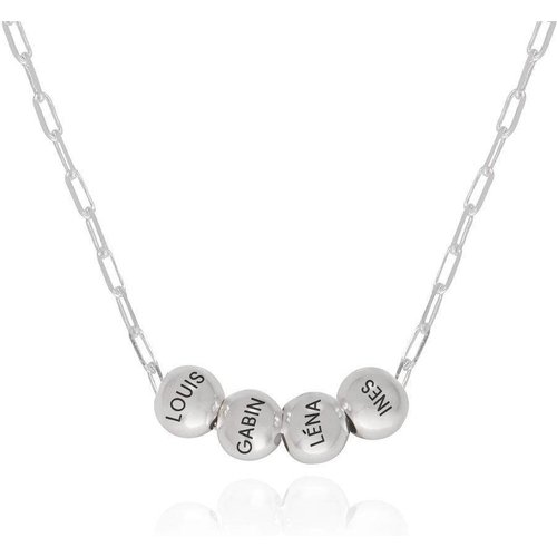 9K White Gold Personalized Engraving Pendant Necklace For Women