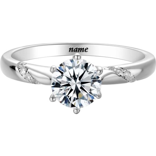 10K White Gold 0.75 to 3.25 CT. T.W Round Cut Lab Created Diamond Wedding Ring D VS1-VVS1 Clarity 3EX IGI Certified