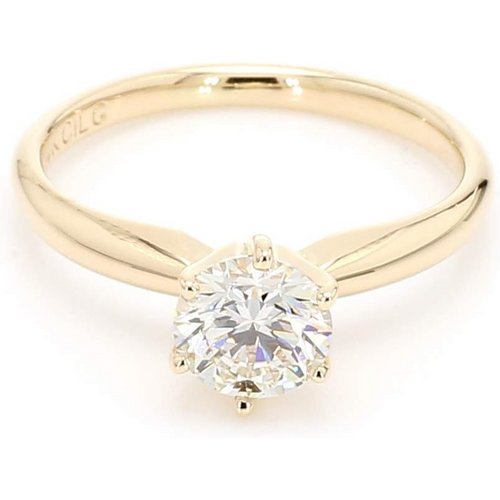 14K Gold 0.5 to 3 CT Round Lab Created Diamond Custom Engagement Ring D Color VVS1 Clarity 3EX IGI Certified