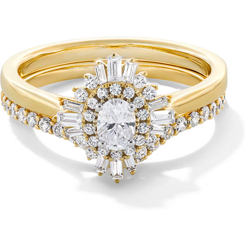 14K Gold 0.75 to 3.25 Oval Shaped Lab Created Diamond Engagement Ring D Color VVS1-VS1 Clarity 3EX IGI Certified