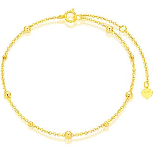 14K Gold Bead Metal Beads Bracelet