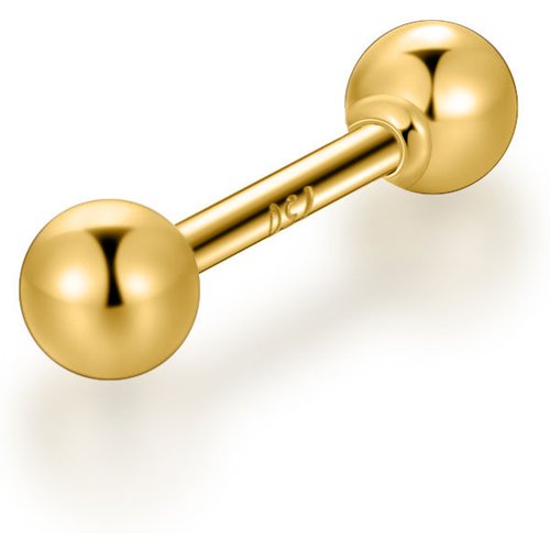 14K Gold Bead Tongue Jewelry