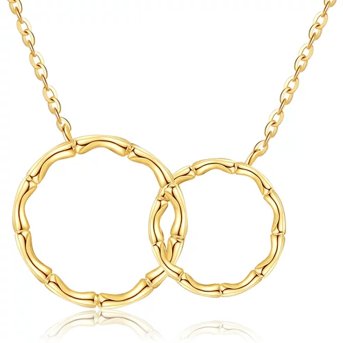 14K Gold Circle Pendant Necklace