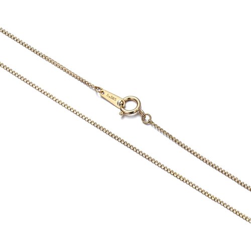 14K Gold Curb Link Chain Necklace