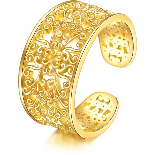 14K Gold Daffodil Cuff Earrings