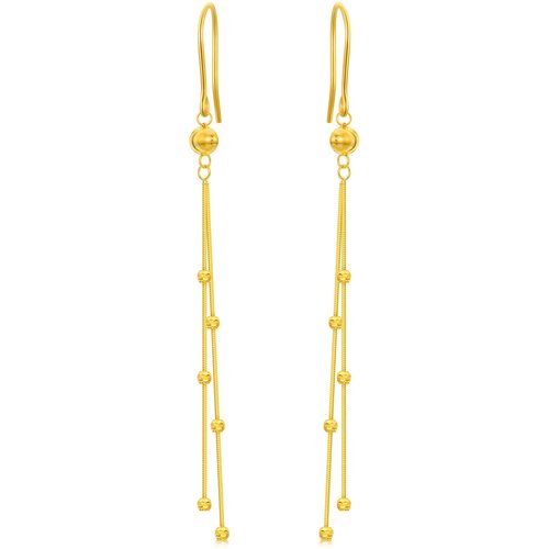 14K Gold Drop Earrings for Women