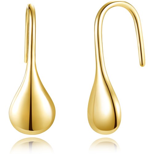 14K Gold Drop Earrings For Women