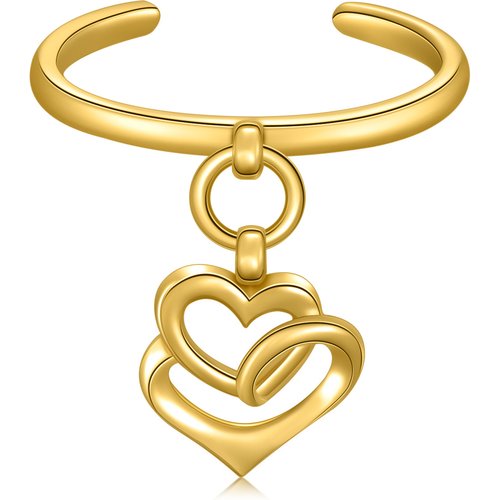 14K Gold Heart Toe Ring
