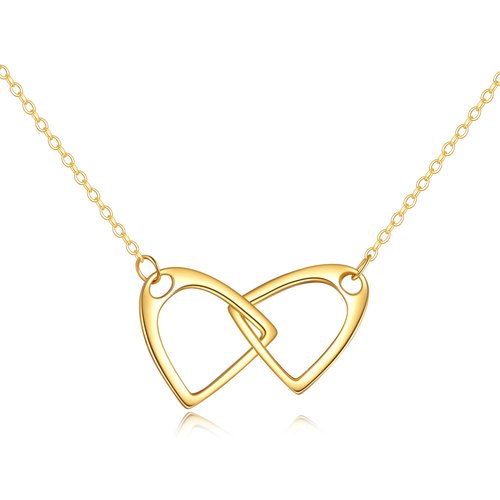 14K Gold Horseshoe Pendant Necklace