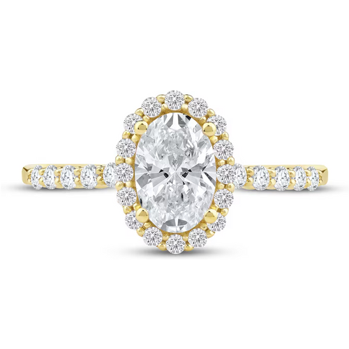 14K Gold 1.25 to 3.75 CT.T.W. Oval Lab Created Diamond Custom Engagement Ring D Color VVS1-VS1 Clarity 3EX IGI Certified