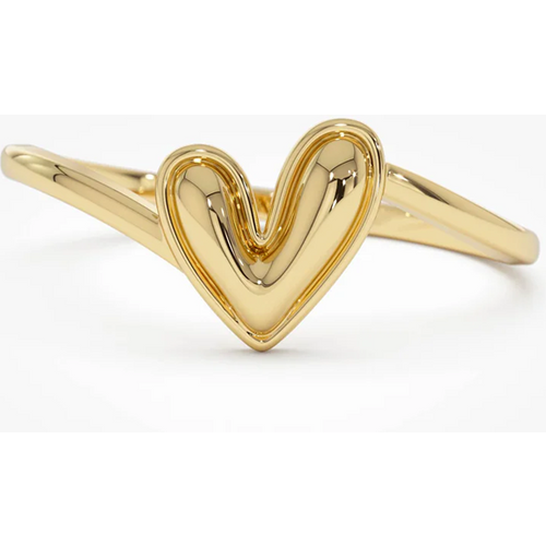 14k Gold Love Heart Ring