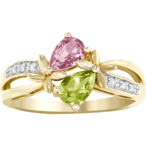 Gold Vermeil Pear Cut Butterfly Ring