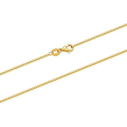 14K Gold Rolo Chain Necklace