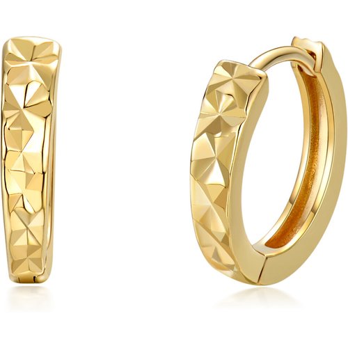 14K Gold Sisters Hoop Earrings