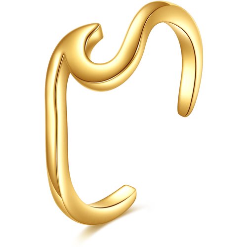 14K Gold Spray Cuff Earrings