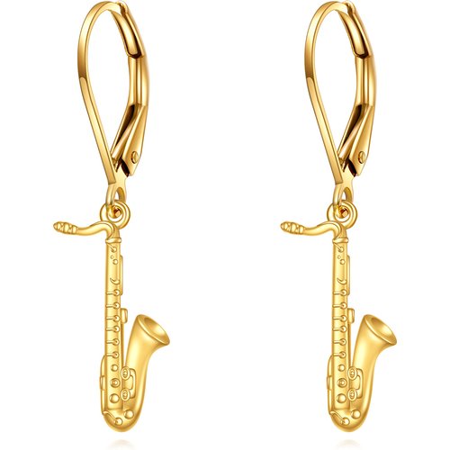 14K Gold Texas Boots Drop Earrings