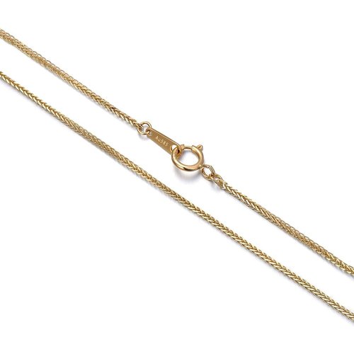 14K Gold Wheat Chain Necklace