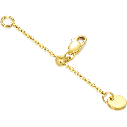 14K O-Shaped Chain Calendering Jewelry Extension Chain 2Inch For Women