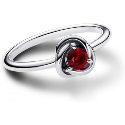 14K Garnet Personalized Engraving Rose Ring
