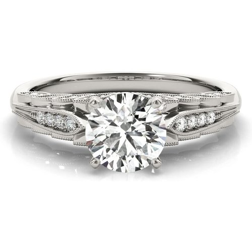 10K White Gold Cubic Zirconia Wedding Ring