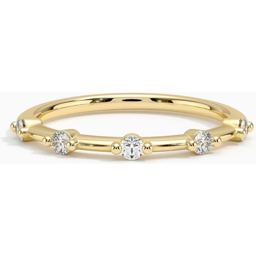 18K Gold Lab Created Diamond Engraving Wedding Ring F/G Color SI Clarity 3EX IGI Certified