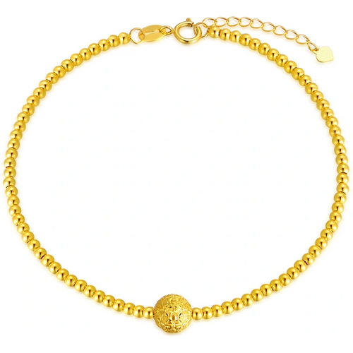 18K Gold Ball Metal Beads Bracelet