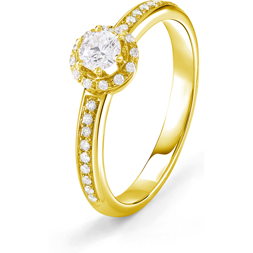 18K Gold Round Lab Created Diamond Wedding Ring D Color VVS1 Clarity 3EX IGI Certified