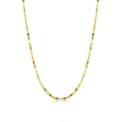 18K Gold Grandmother Metal Choker Necklace