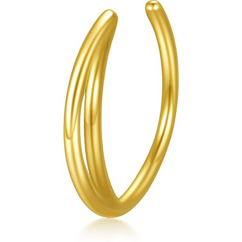 14K Gold Moon Nose Ring