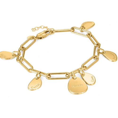 Gold Vermeil Personalized Classic Name Bracelet for Women