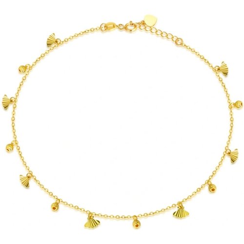 10K Gold Shell Single Chain Anklet
