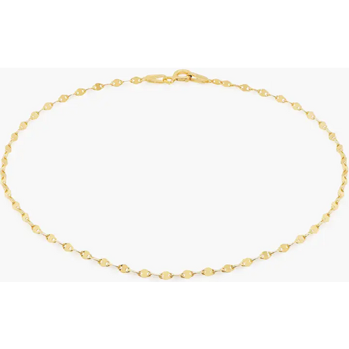 Gold Vermeil Single Chain Anklet for Women