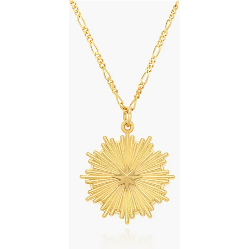 Gold Vermeil Snowflake Necklace for Women Men