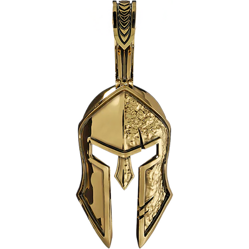10K Gold Spartan Warrior Pendant Charms for Men