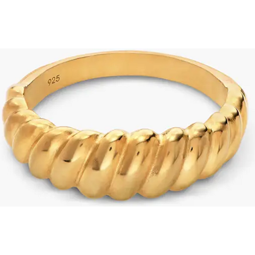 Gold Vermeil Twisted Cocktail Ring for Women