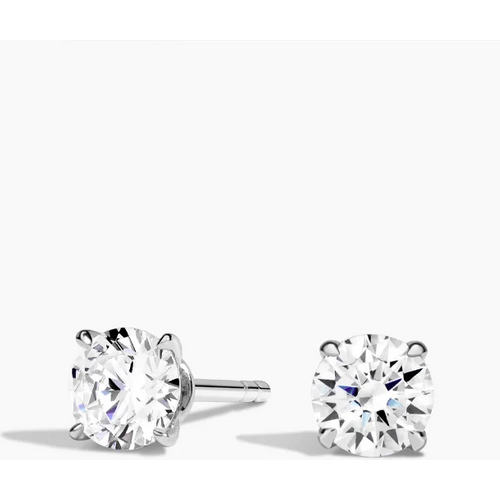 18K White Gold 1/2CT Lab Diamond Stud Earrings