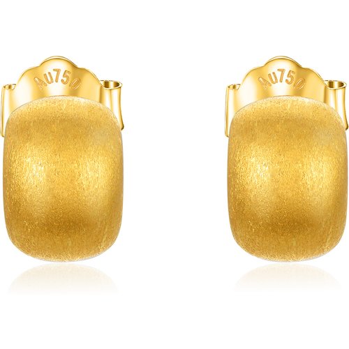 18K Gold Couple Stud Earrings