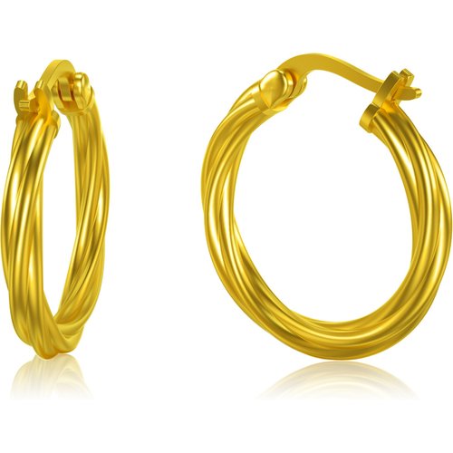9K Gold Hoop Earrings